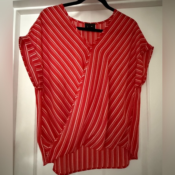 W5 Tops - W5 Red and White Striped Blouse